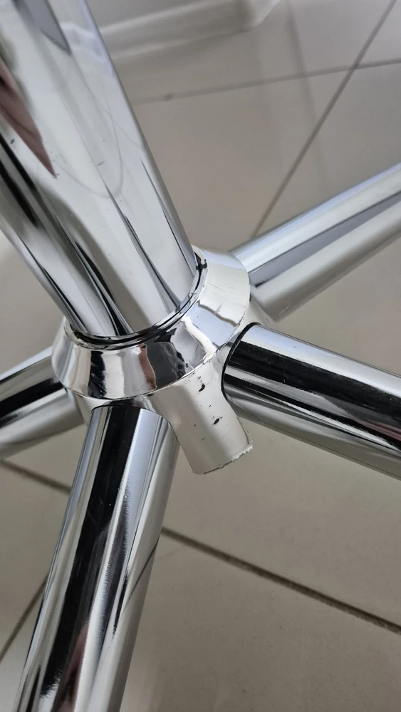 Компьютерное кресло Reus pu white / chrome фото покупателя 18