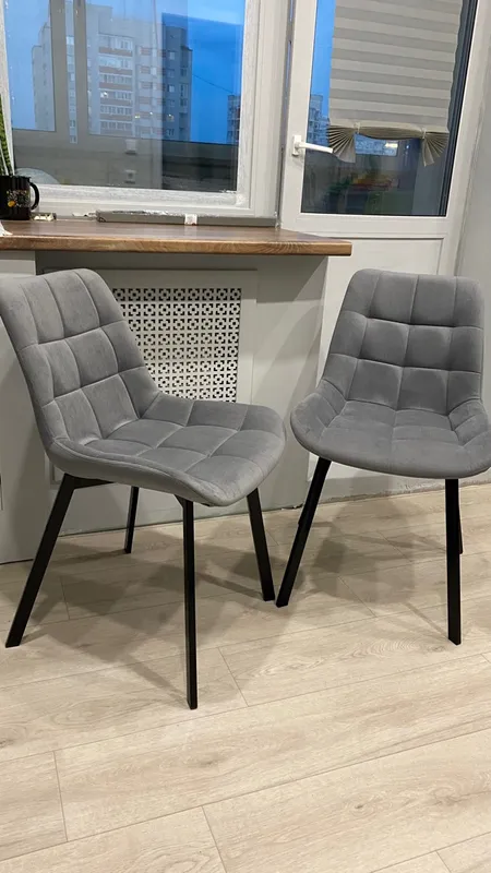 Комплект стульев Стронг 4 шт темно-серый / черный фото покупателя 108