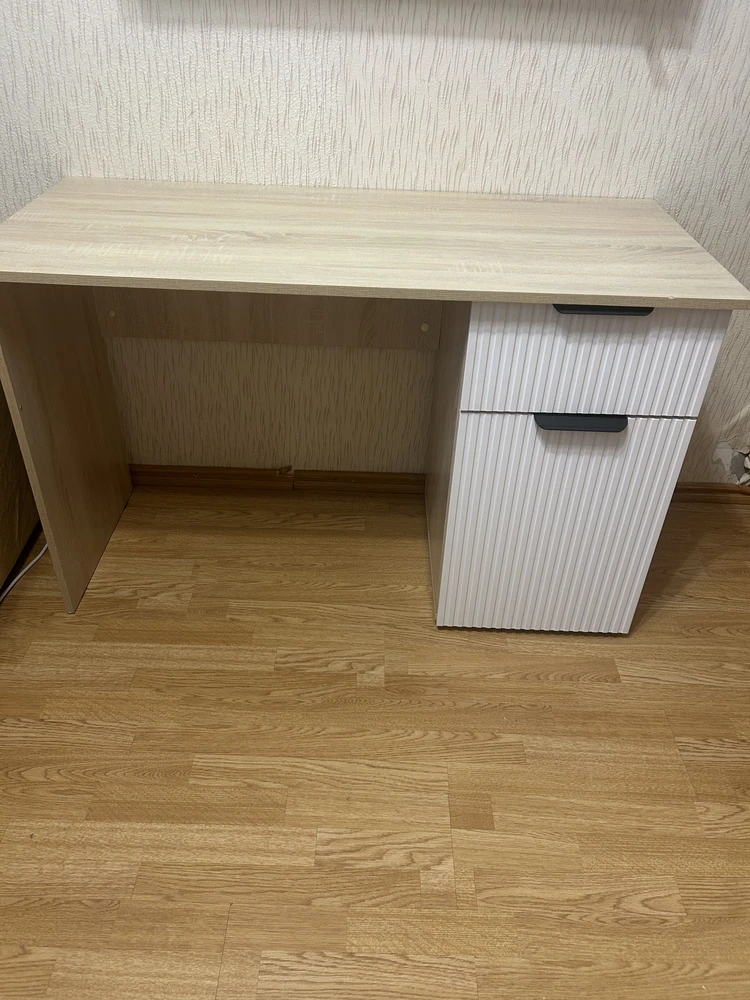 Письменный стол Стокгольм СТП03-1200 дуб сонома / line софт пломбир фото покупателя 30