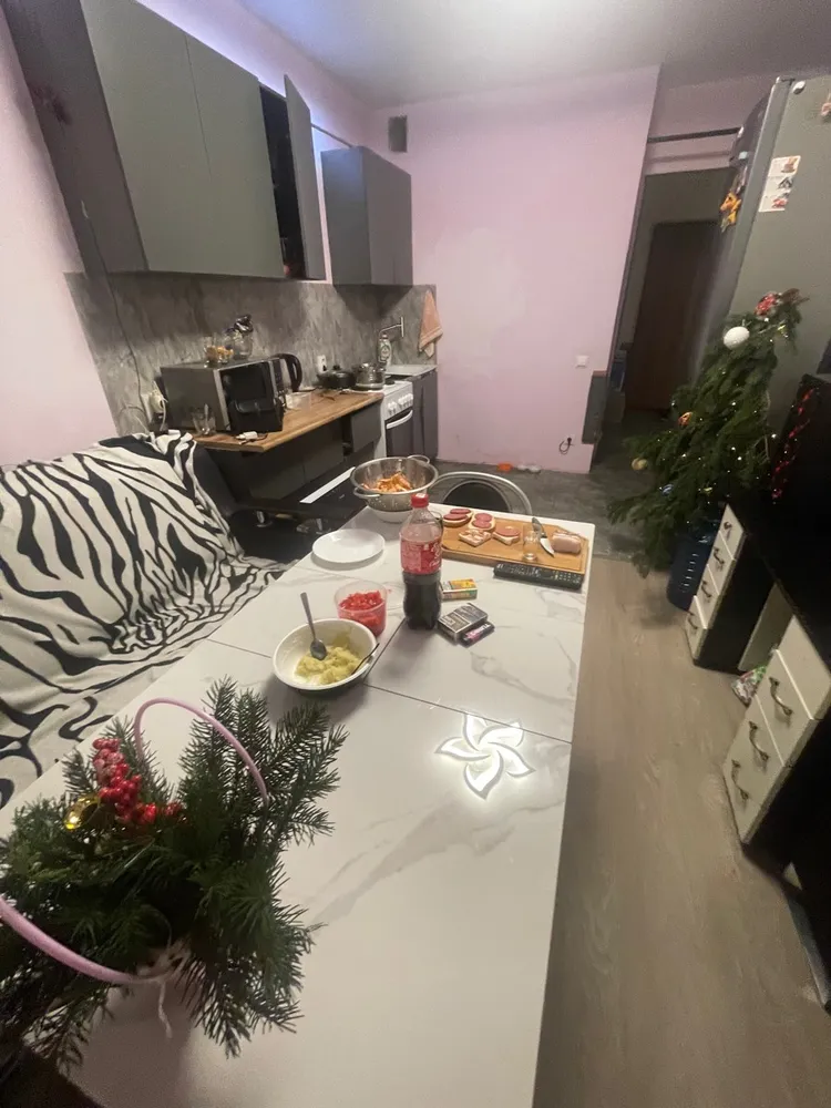 Керамический стол Гардинг 100(130)x70 белый мрамор / черный фото покупателя 10