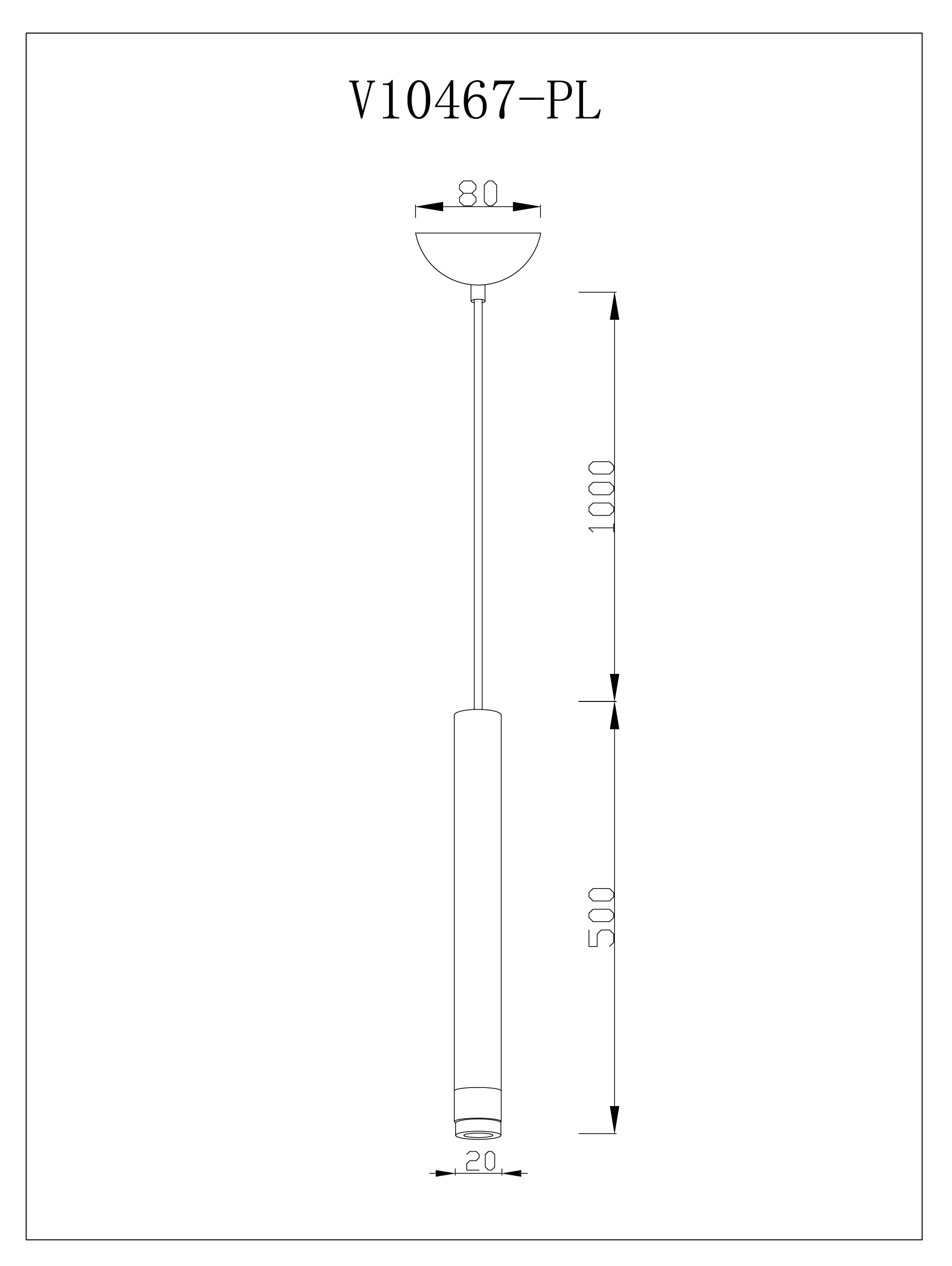 Подвесной светильник V10467-PL
