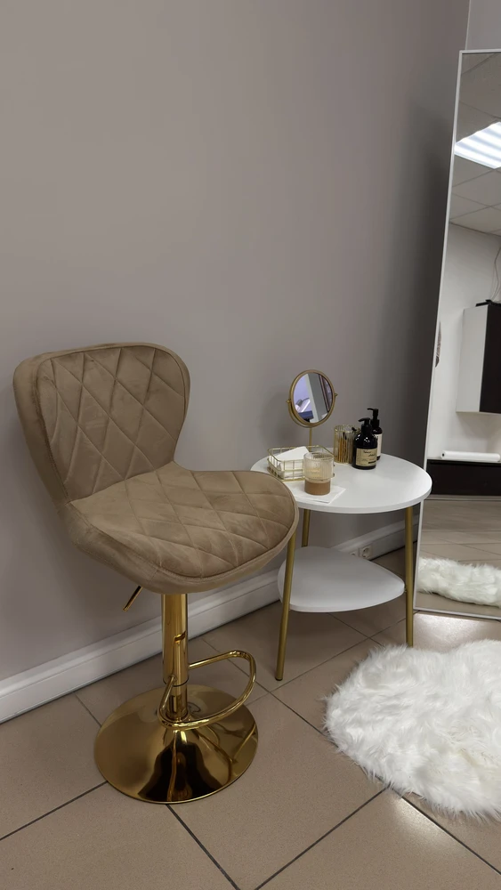Барный стул Porch beige / chrome фото покупателя 17