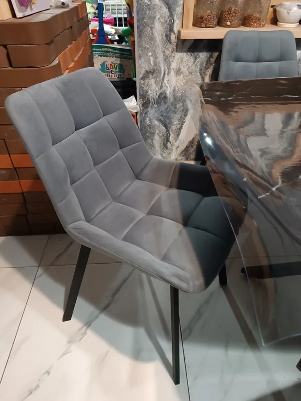 Комплект стульев Стронг 4 шт темно-серый / черный фото покупателя 27