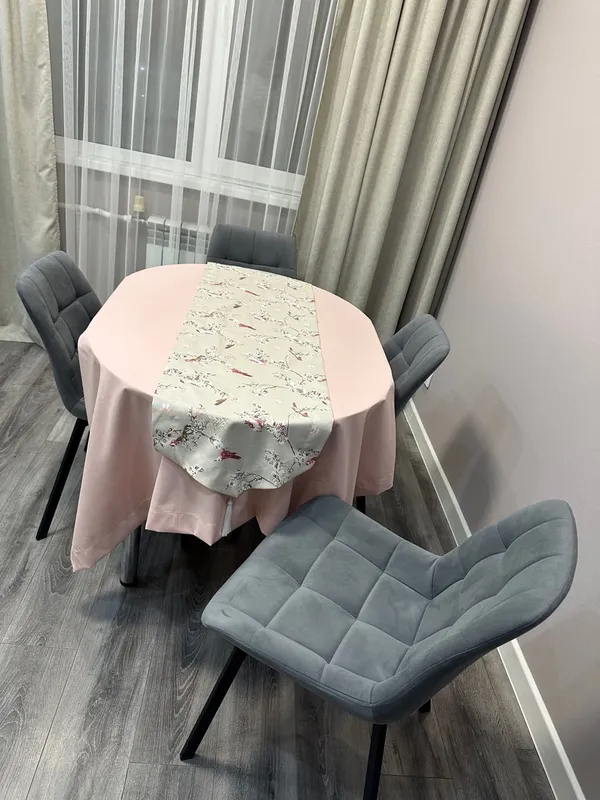 Комплект стульев крутящихся Форт 2 шт розовый (hl 41) / 1П белый каркас фото покупателя 116