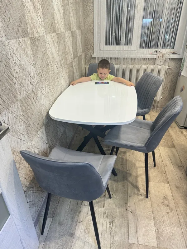 Стул на металлокаркасе Седа К velvet lux 76 / черный фото покупателя 40