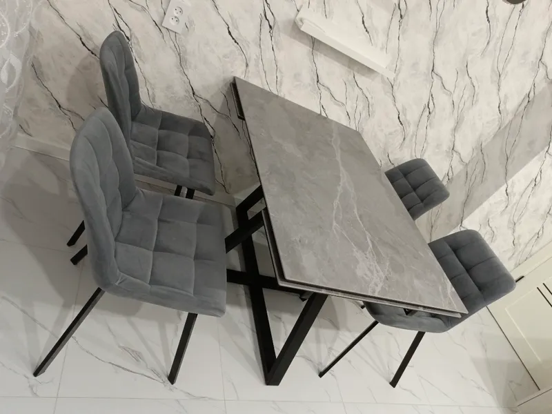 Комплект стульев крутящихся Форт 2 шт розовый (hl 41) / 1П белый каркас фото покупателя 98