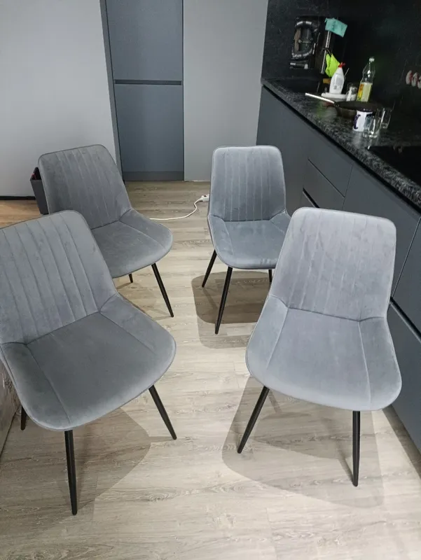 Стул на металлокаркасе Седа К velvet lux 76 / черный фото покупателя 31