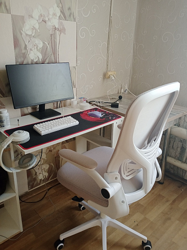 Компьютерное кресло Konfi light gray / white фото покупателя 167