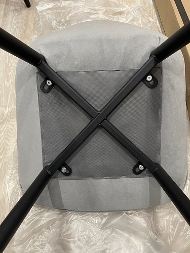 Стул на металлокаркасе Седа К кирпичный / черный фото покупателя 324