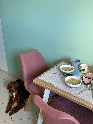 Стол Тринити Лофт 120 25 мм черный матовый / юта фото покупателя 29