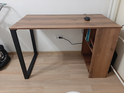 Письменный стол Битти Лофт 116х60х75 креатель / черный матовый фото покупателя 27