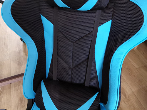 Компьютерное кресло Kano черное / голубое фото покупателя 2