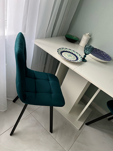 Стул на металлокаркасе Чилли бирюзовый / черный фото покупателя 1264