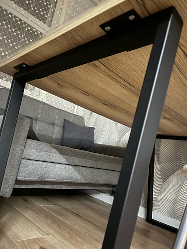 Стол Лота Лофт 120 25 мм сабия / белый матовый фото покупателя 488