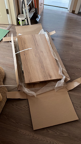 Письменный стол Леон Лофт бетон / черный матовый фото покупателя 147