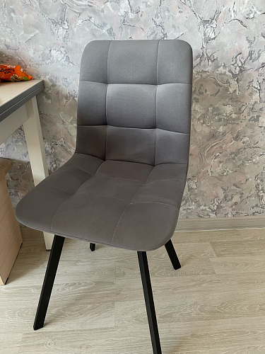 Комплект из "Стул на металлокаркасе Чилли розовый / черный каркас" 2 шт. фото покупателя 685