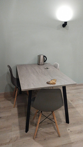 Стол Тринити Лофт 120 32 мм дуб галифакс табако / черный матовый фото покупателя 365