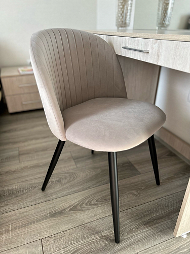 Стул на металлокаркасе Gabi latte / gold / black фото покупателя 789