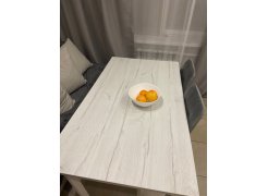 Деревянный стол Лота Лофт 120(160)х75 черный матовый / бетон светлый фото покупателя 670