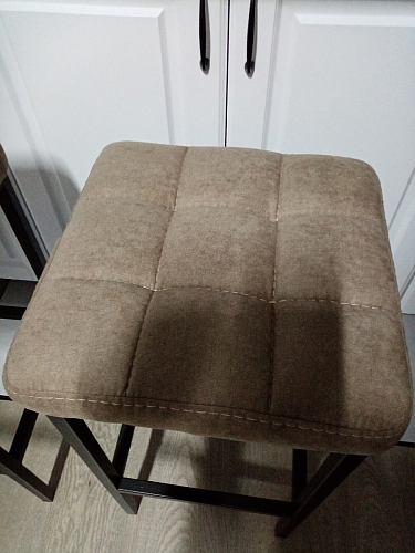 Барный стул Лофт ткань канди грей / черный матовый фото покупателя 144