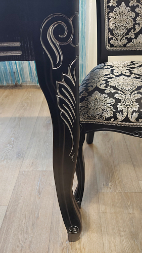 Кресло Клето патина золото / ромб фото покупателя 1