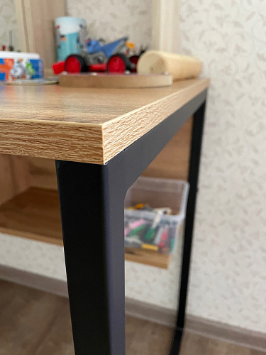 Письменный стол Клер Лофт черный матовый / бетон фото покупателя 57