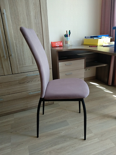 Стул на металлокаркасе Tod light purple / grey / black фото покупателя 37