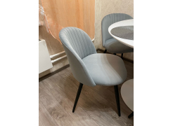 Стул на металлокаркасе Gabi 1 gray / black фото покупателя 908