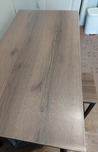 Стол Тринити Лофт 120 25 мм черный матовый / юта фото покупателя 83