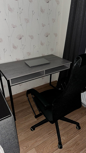 Письменный стол Леон Лофт дуб делано светлый / белый матовый фото покупателя 15