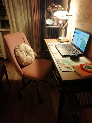 Компьютерное кресло Kosmo розовое фото покупателя 1