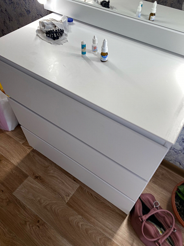 Комод Т-4р бетон / белый фото покупателя 16