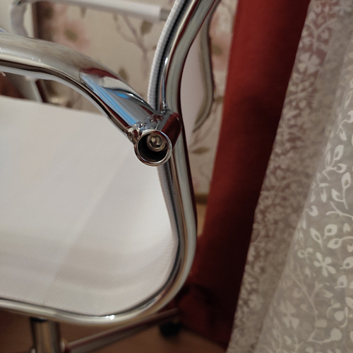 Компьютерное кресло Reus черная сетка / хром фото покупателя 89