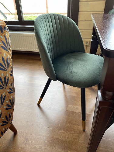 Стул на металлокаркасе Gabi 1 light purple / black / gold фото покупателя 310