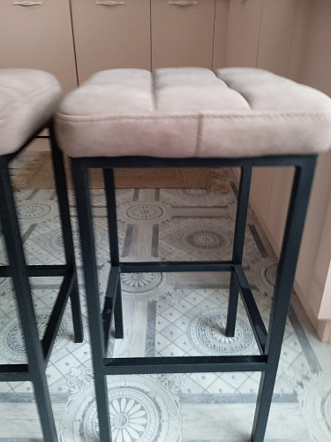 Барный стул Лофт катания лаванда / белый матовый фото покупателя 104