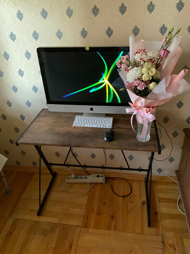 Письменный стол Wd-09/Вд-09 concrete/серый цемент фото покупателя 8