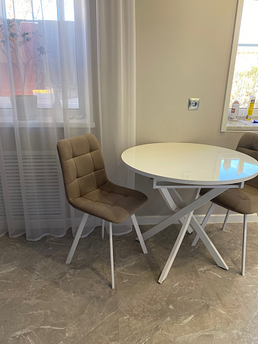 Комплект стульев Чилли 2 шт бежевый / черный фото покупателя 476