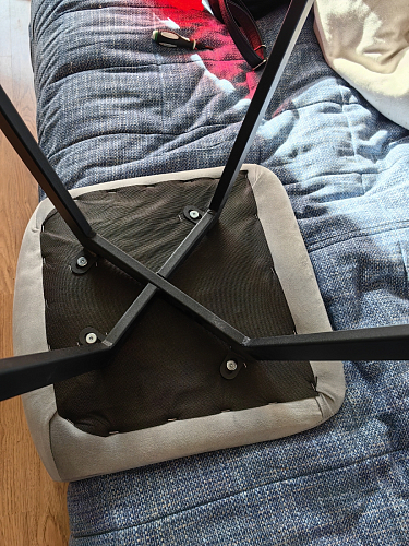 Стул на металлокаркасе Чилли К черный / зеленый фото покупателя 428