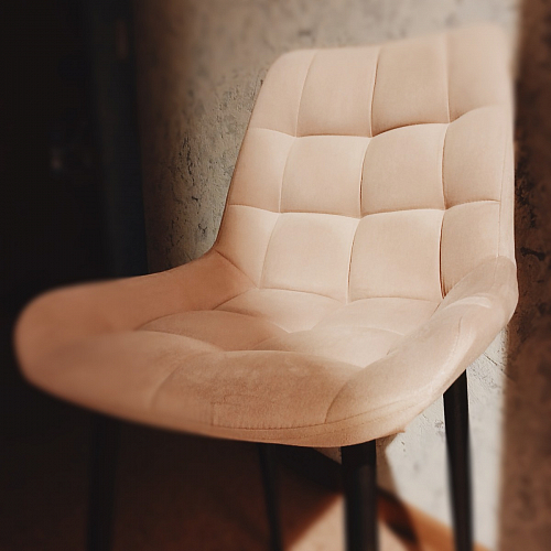 Стул на металлокаркасе Челси бежевый / белый каркас фото покупателя 40