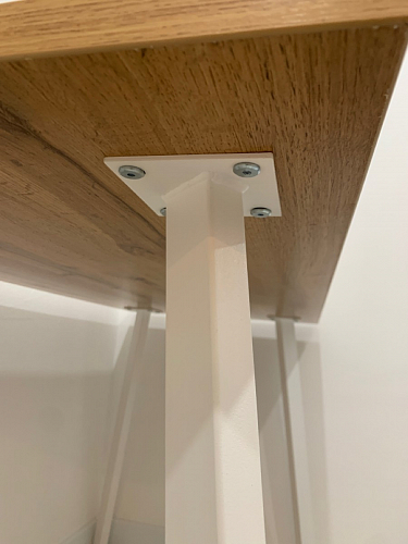 Стол Тринити Лофт 120 32 мм дуб галифакс табако / черный матовый фото покупателя 797