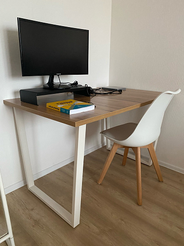 Деревянный стол Лота Лофт 140х80 дуб крафт табачный / черный матовый фото покупателя 867