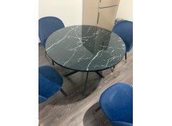 Стул на металлокаркасе Gabi 1 бежевый / черный с серебряными наконечниками фото покупателя 734