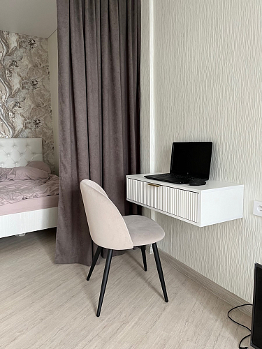 Стул на металлокаркасе Gabi 1 light purple / black фото покупателя 827