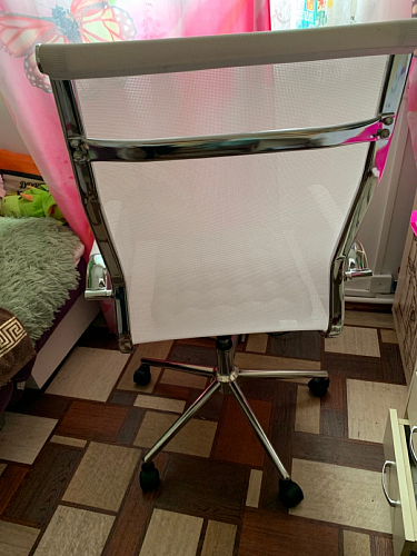 Компьютерное кресло Reus черная сетка / хром фото покупателя 53