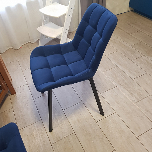 Стул на металлокаркасе Челси бежевый / черный фото покупателя 196