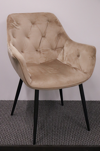 Стул на металлокаркасе Remo dark grey из шоурума 1