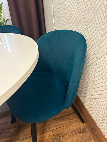 Стул на металлокаркасе Gabi 1 dark gray / black фото покупателя 639