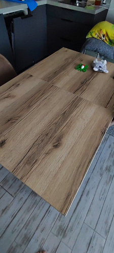 Деревянный стол Лота Лофт 140х80 черный матовый / бетон светлый фото покупателя 458