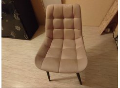 Стул на металлокаркасе Челси светло-серый / черный каркас фото покупателя 93