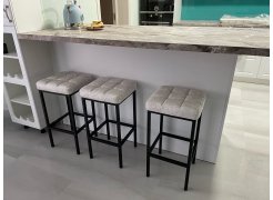 Барный стул Лофт кожзам d1 / черный матовый фото покупателя 20